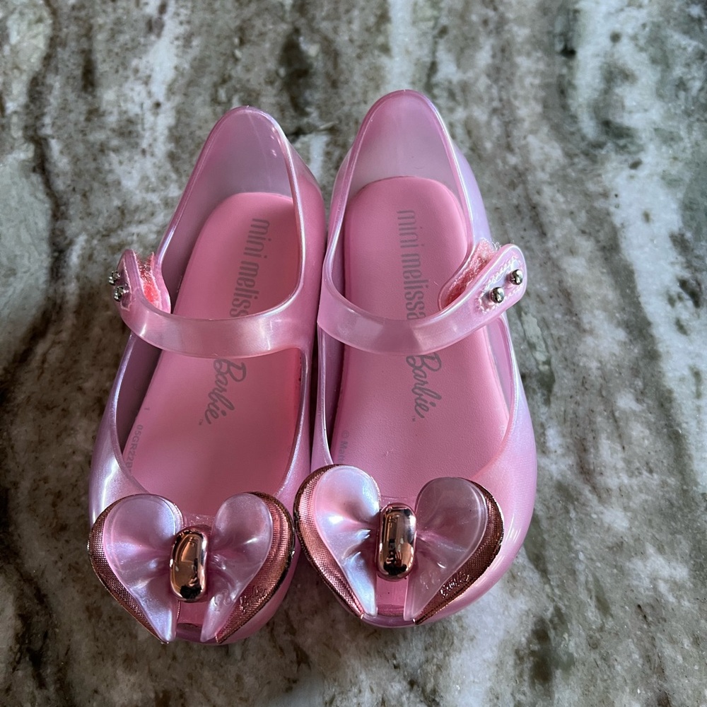 Mini Melissa Barbie Pink Kids Shoes
